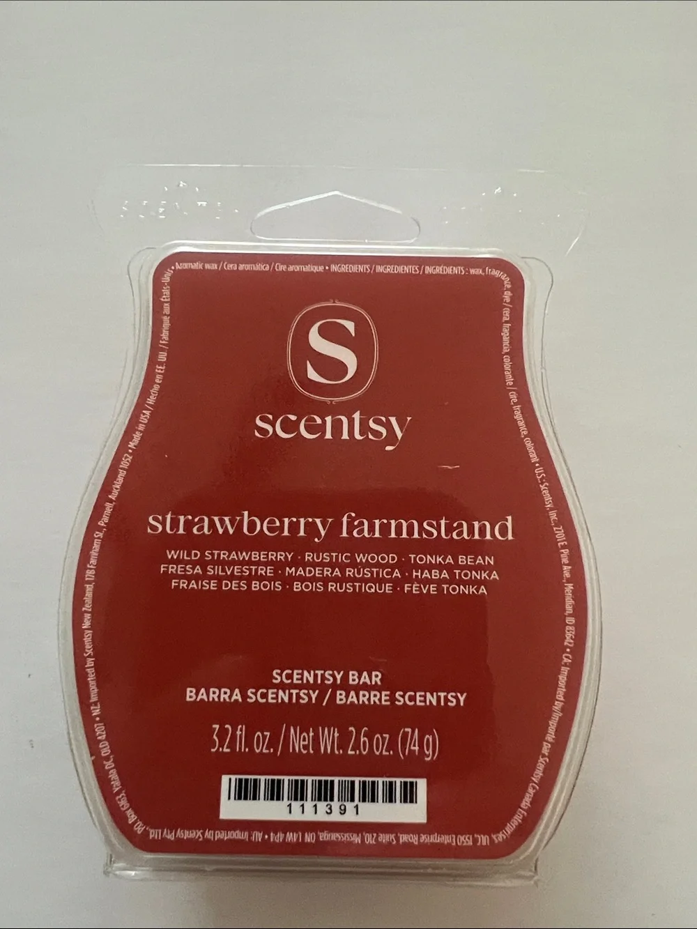 Scentsy Strawberry Farmstand Wax Bar